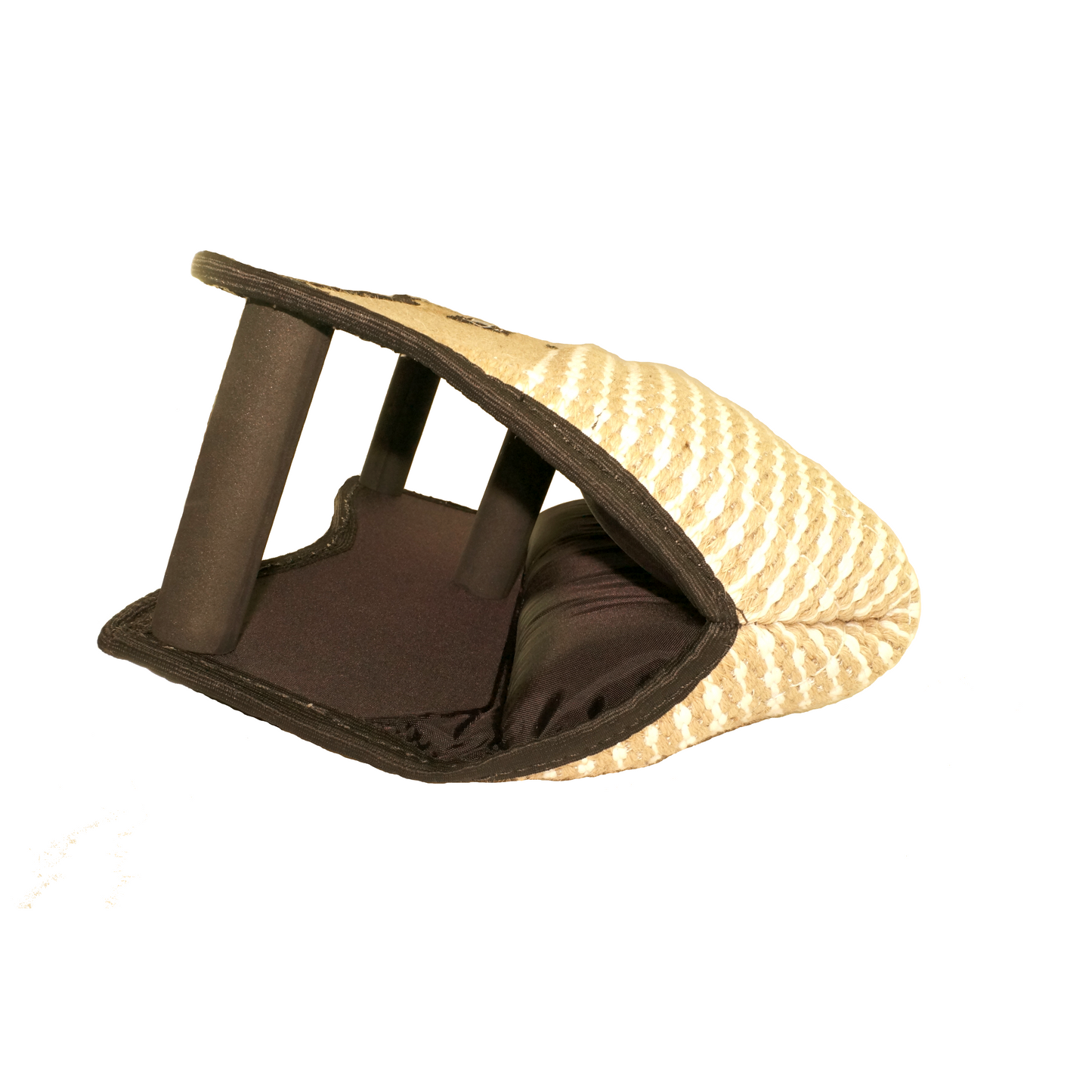 Zawar Jute Structured Bite Pillow - Triple Handle Standard Model