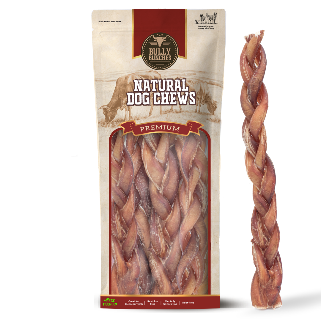 Bully Bunches 12 Inch Standard Braided Bully Stick