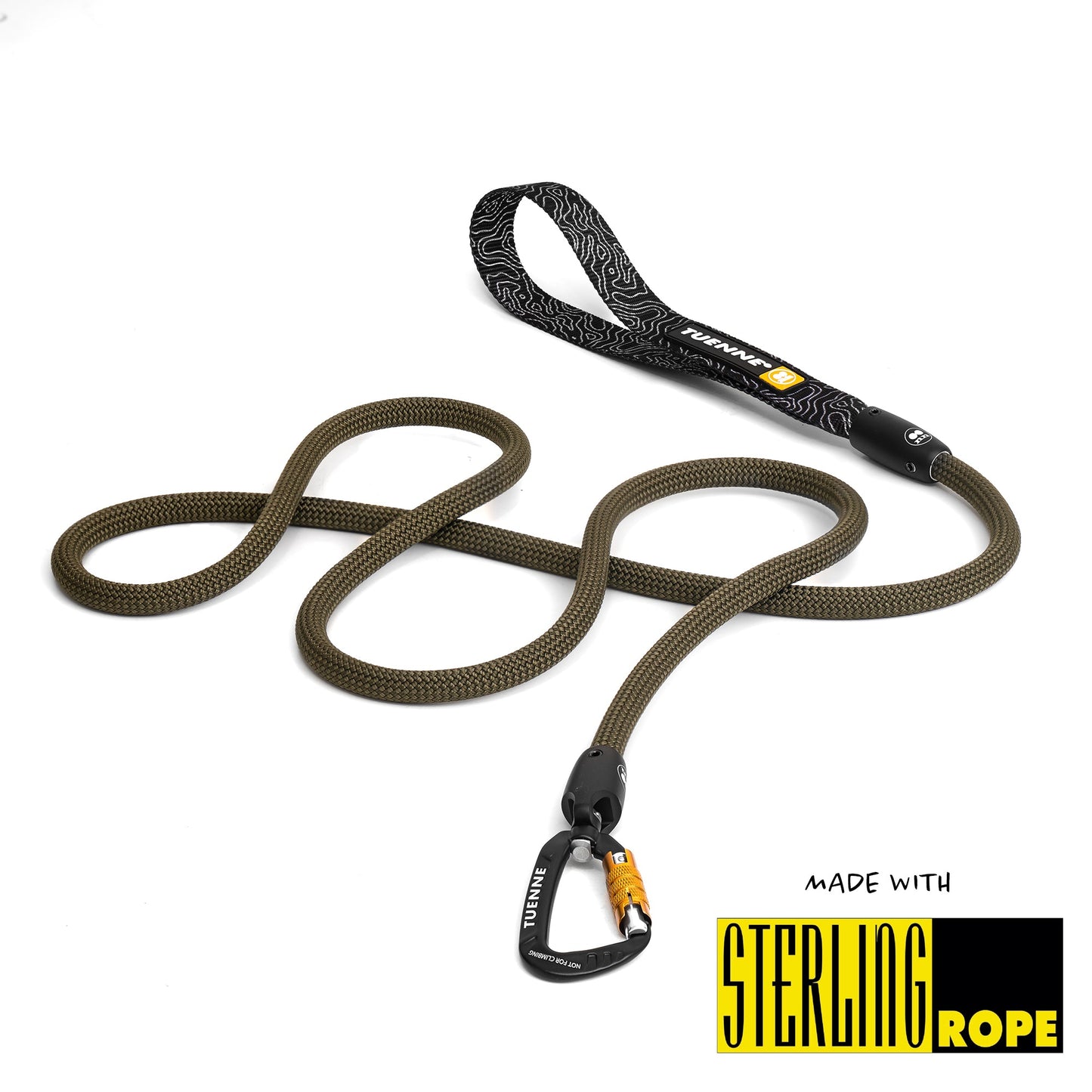 Tuenne Earth Olive 9.8mm Dry Dog Leash