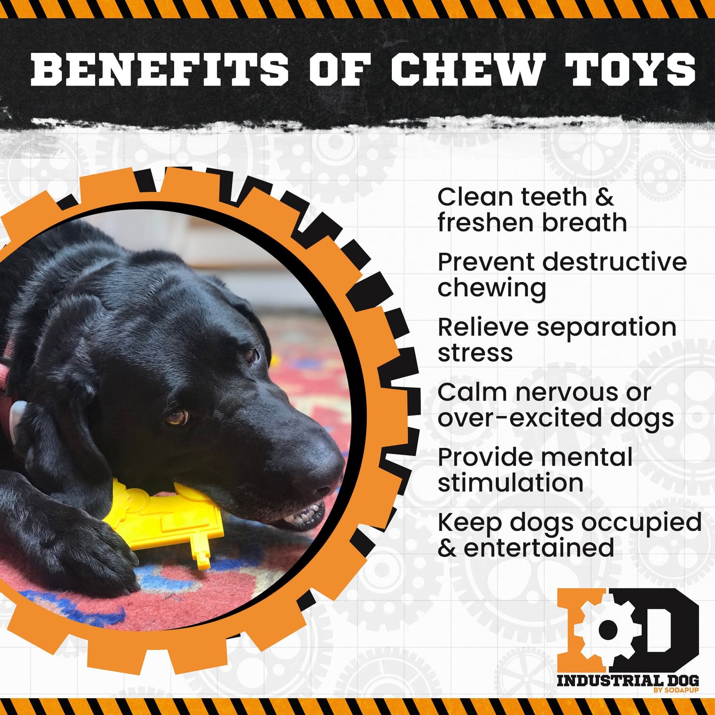 ID Tractor Ultra Durable Nylon Dog Chew Toy
