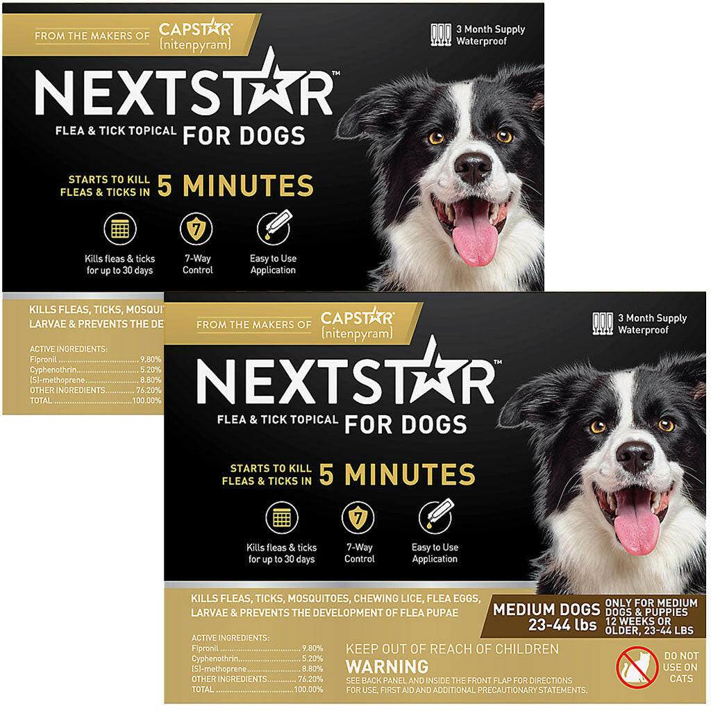 Nextstar Flea & Tick Topical for Medium Dogs, 23-44 lbs