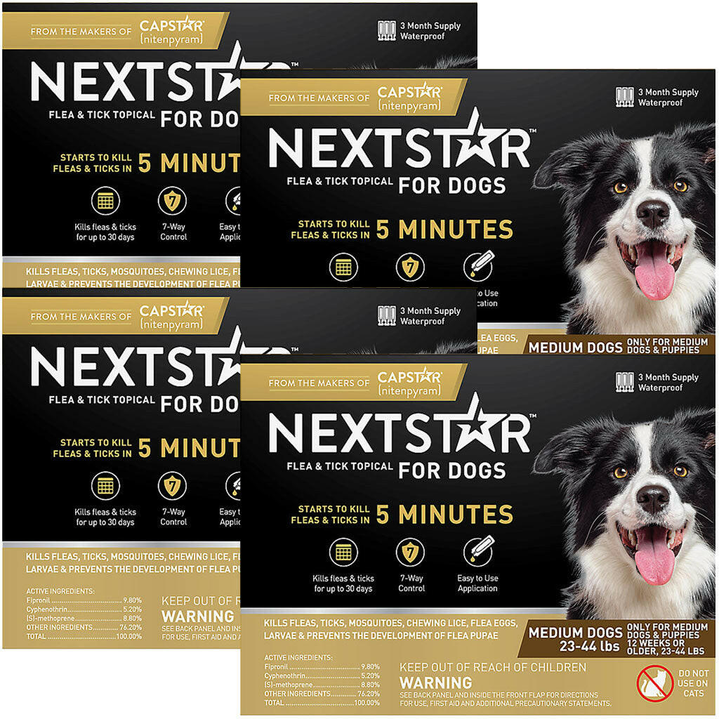 Nextstar Flea & Tick Topical for Medium Dogs, 23-44 lbs