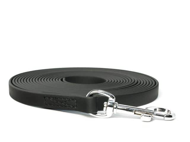 15′ Black BioThane Leash