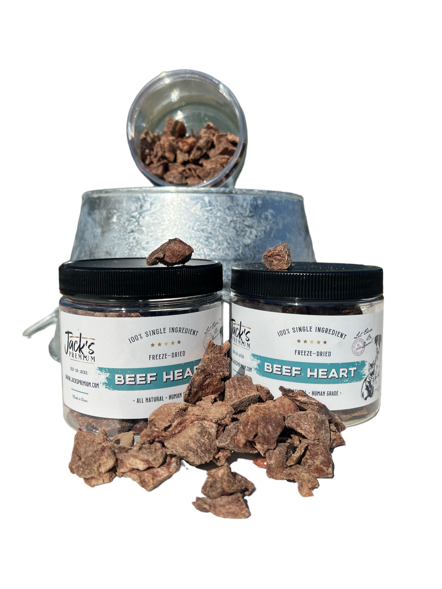 Jack's Premium Beef Heart Freeze Dried