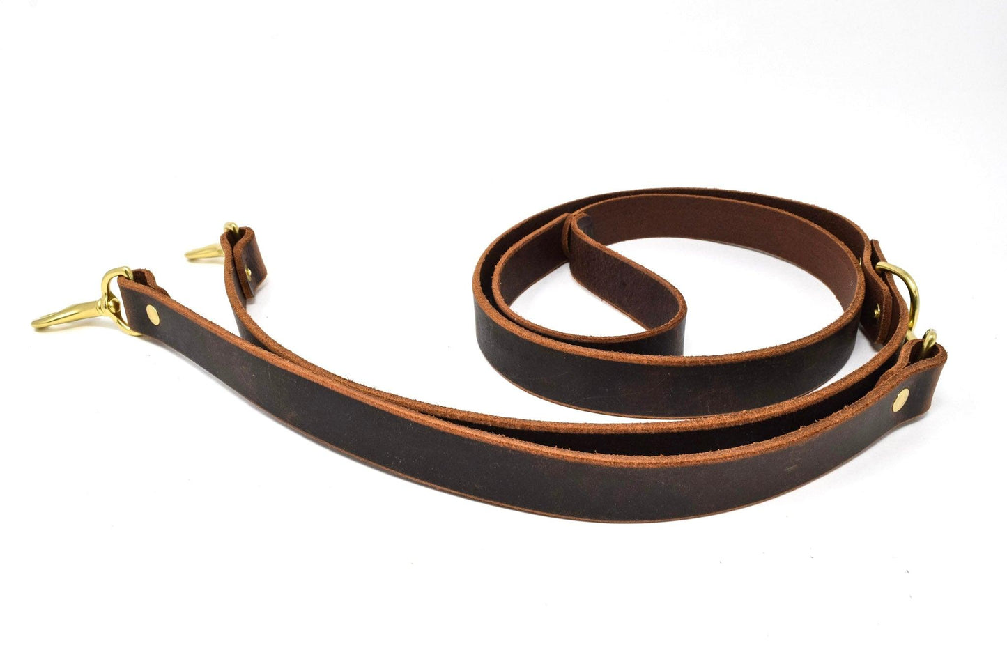Whiskey Leather Works Full Leather Dog Leash