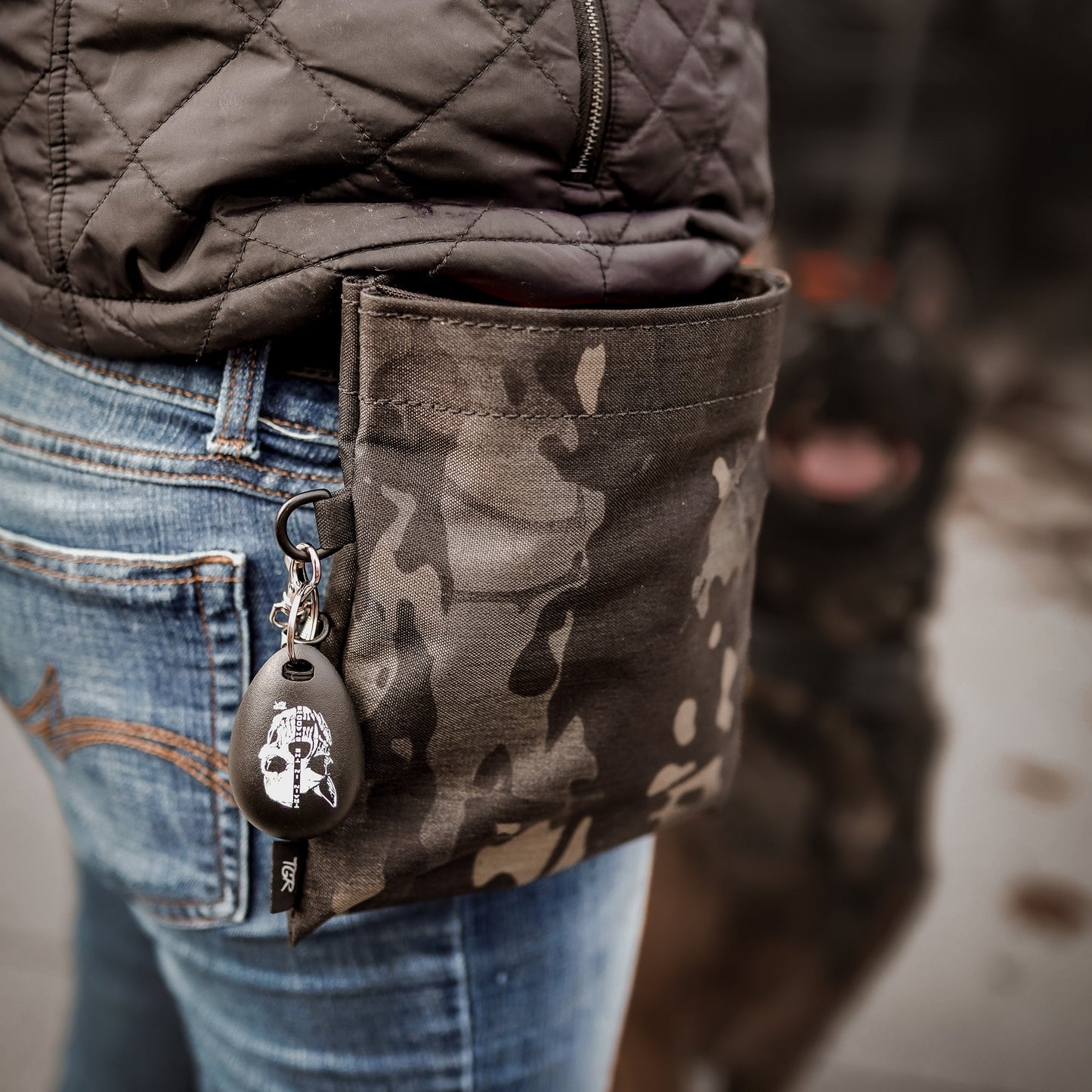 The Golden Ranch Black Multicam Cordura Treat Pouch