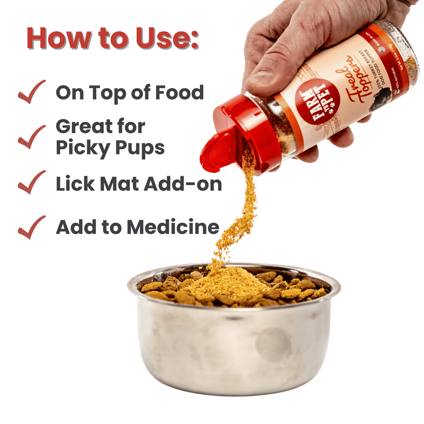 Farm to Pet Turkey Treat Dog Food Topper