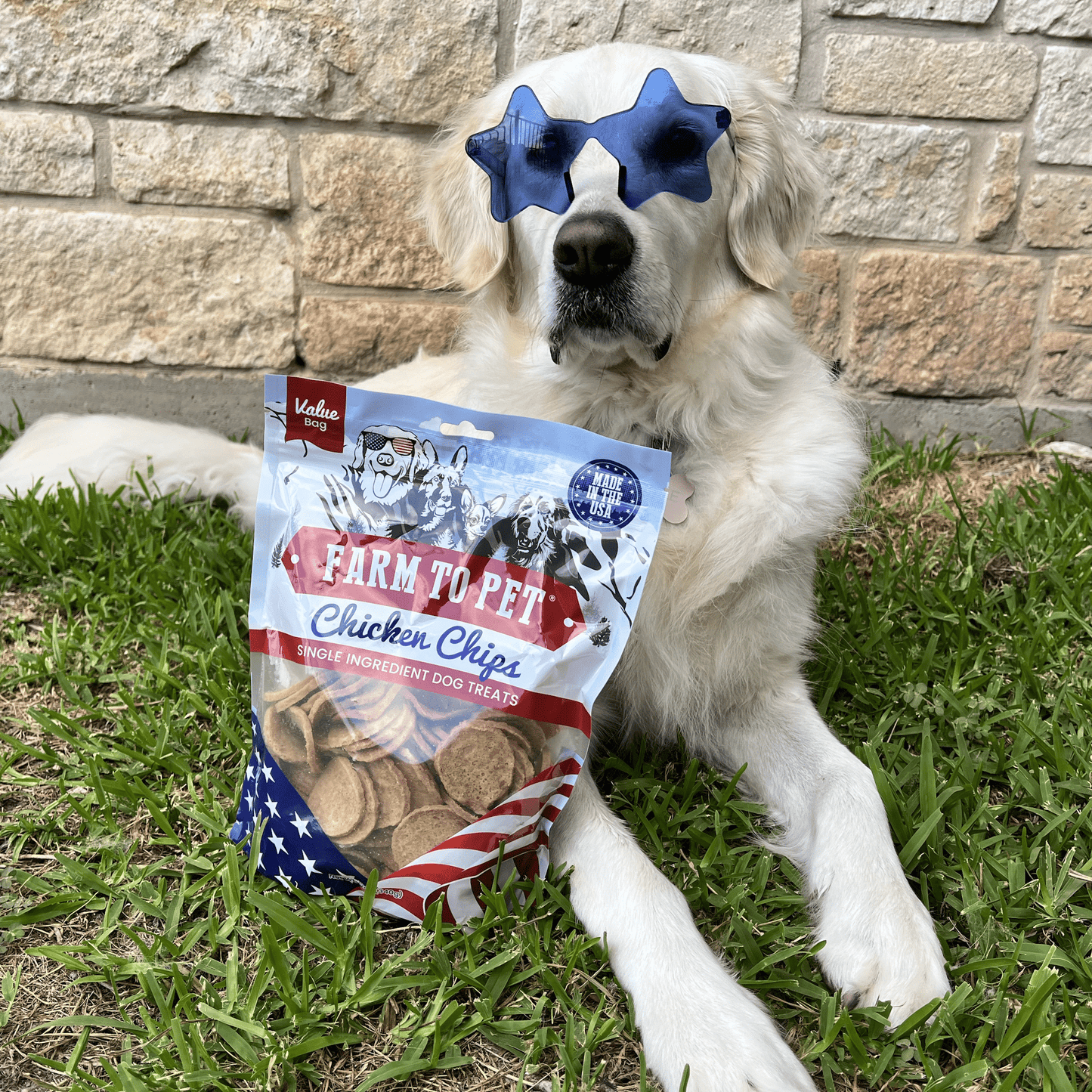 Farm to Pet Americana Chicken Chips for Dogs