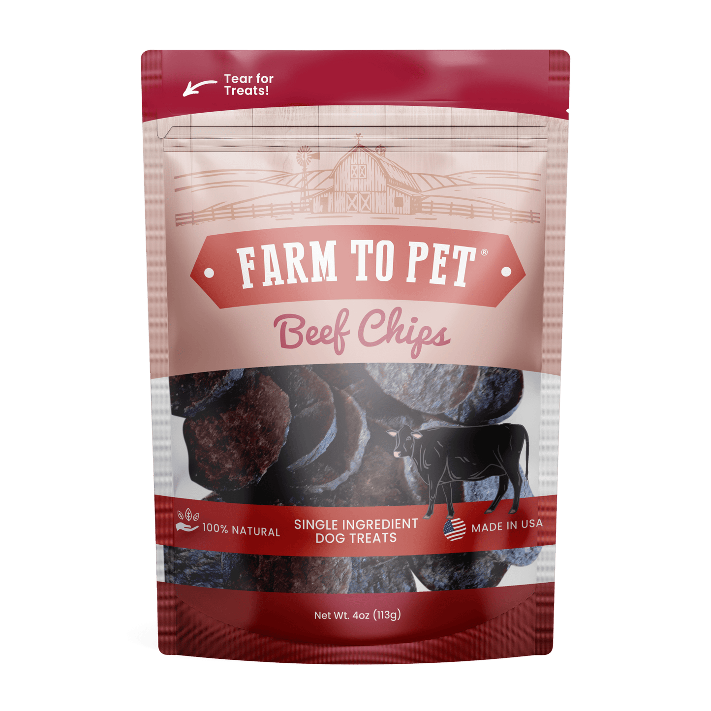Farm to Pet Beef Chips for Dogs