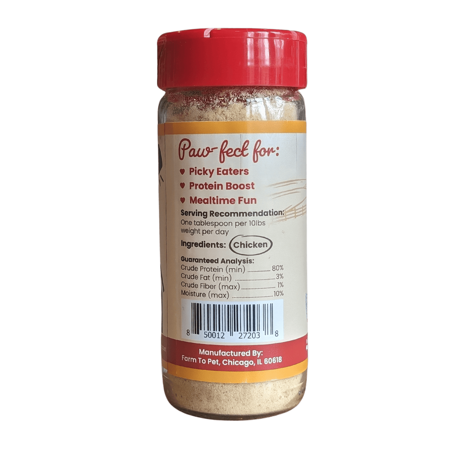 Farm to Pet Chicken Treat Dog Food Topper