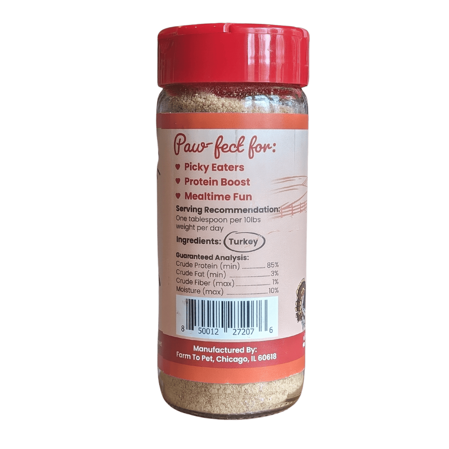 Farm to Pet Turkey Treat Dog Food Topper
