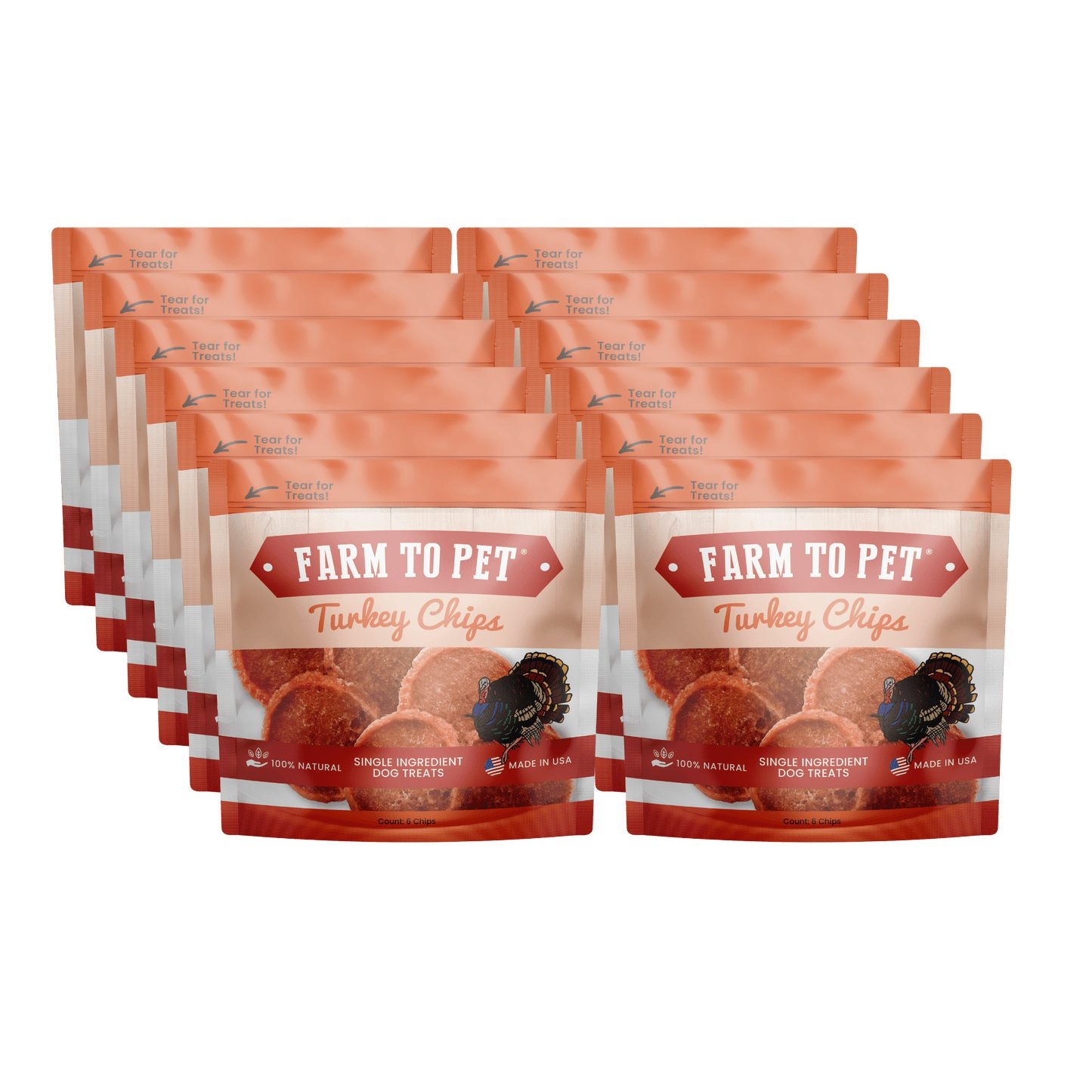 Farm to Pet Turkey Chip Snack Pack Bundles