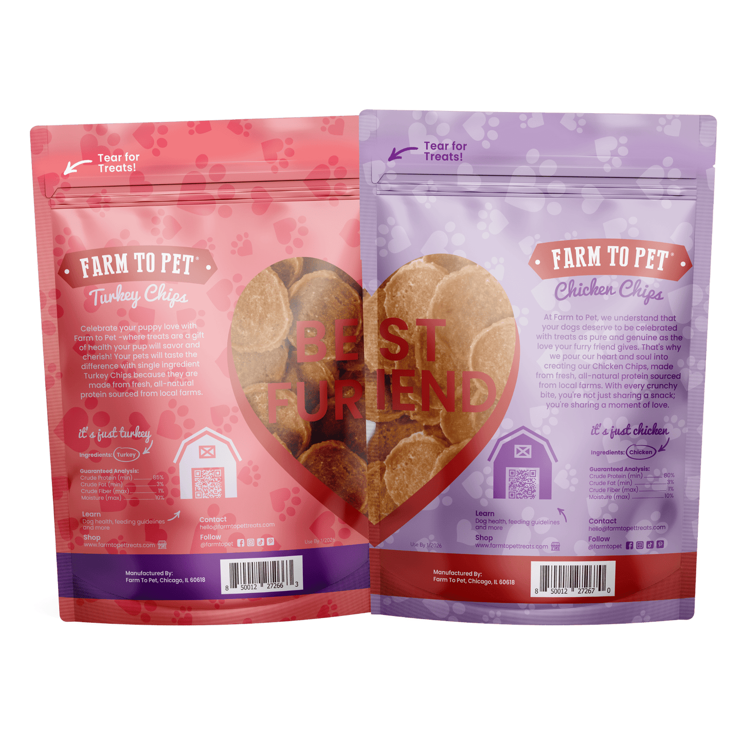 Farm to Pet Doggy LOVE Chips Bundle