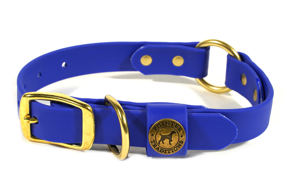 Pointer Traditions Hunting Dog Center Ring Collar - River Blue