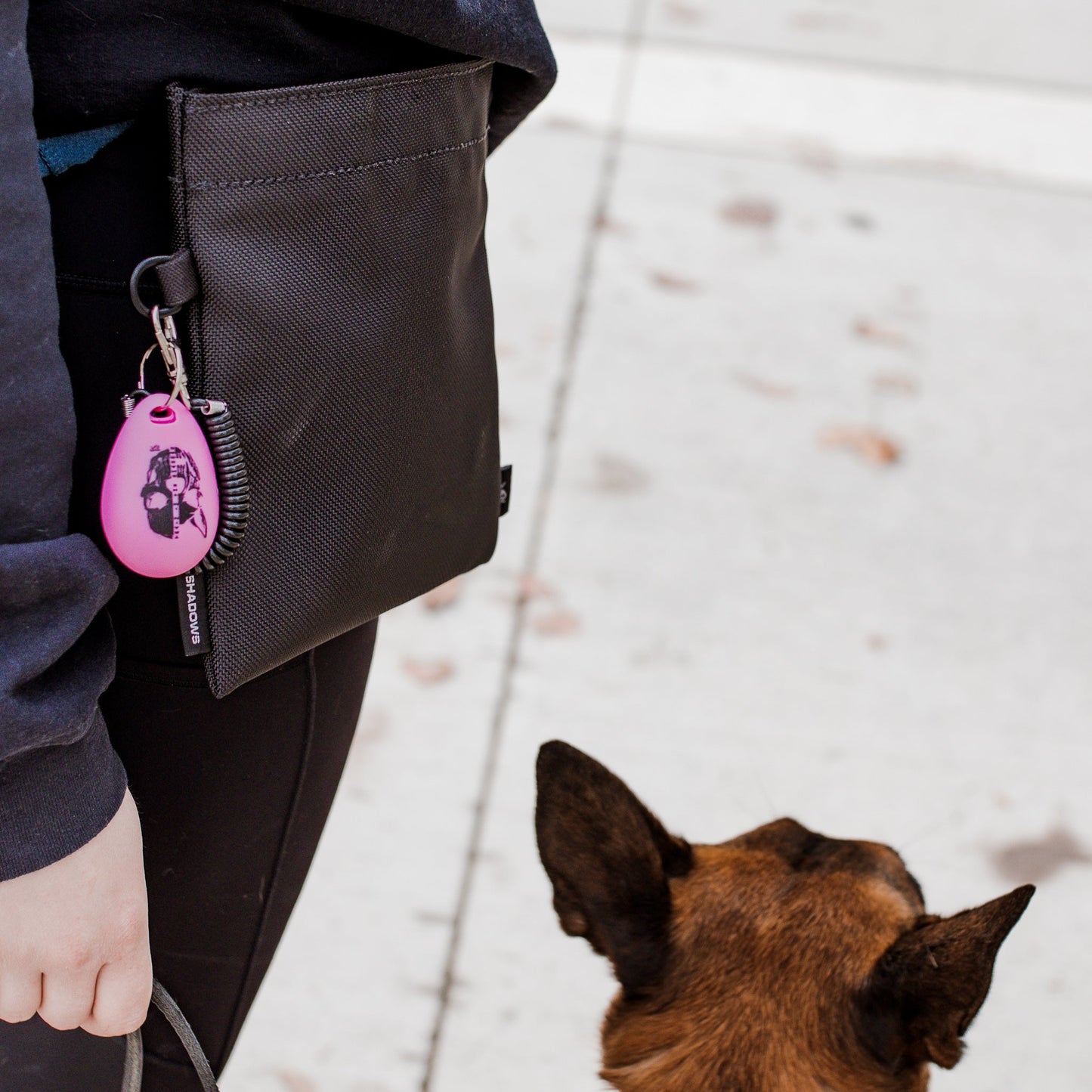 The Golden Ranch Black Ballistic Nylon Treat Pouch