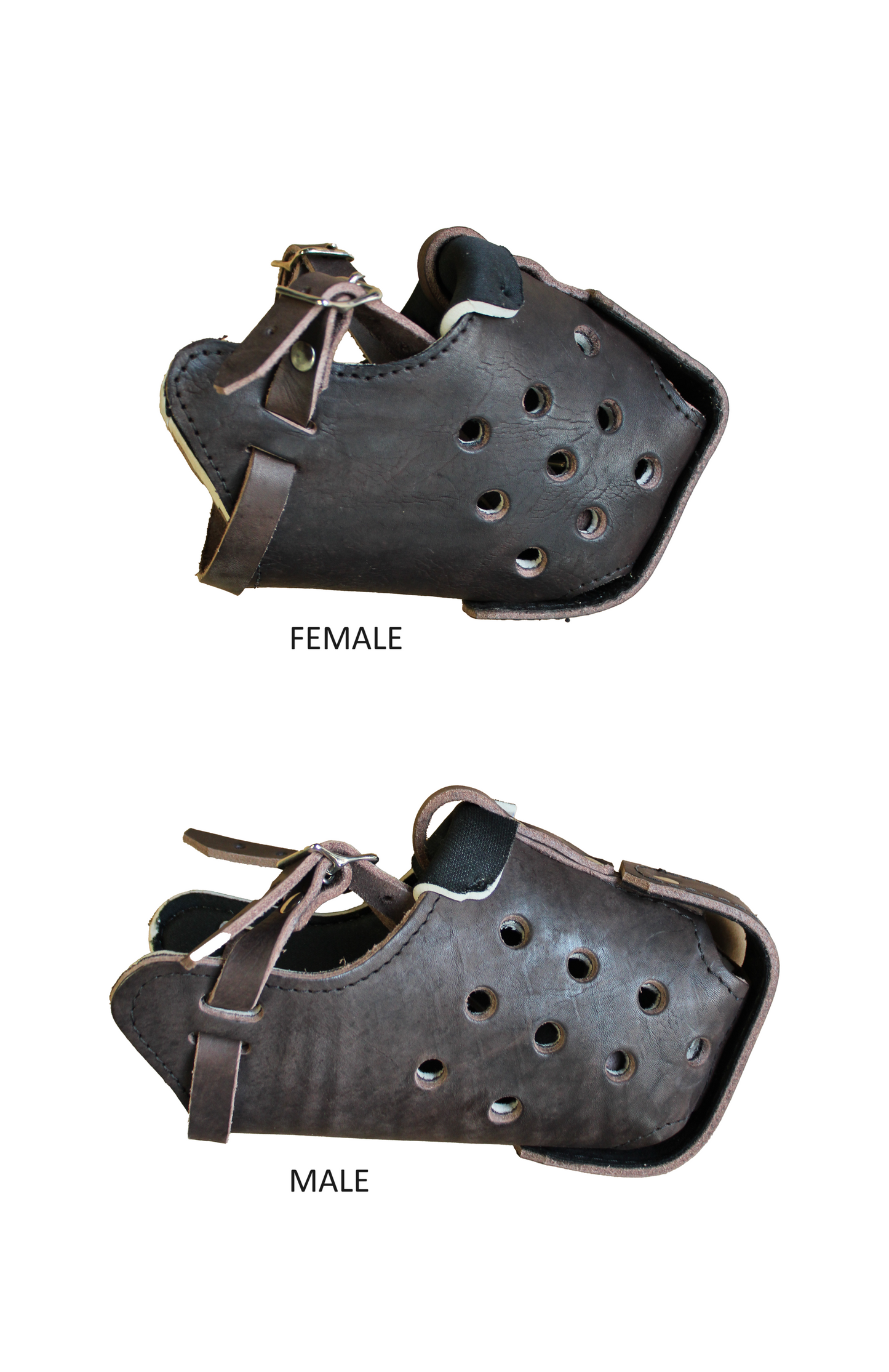 Zawar Belgian Malinois FEMALE Genuine Leather Immobilization Muzzle