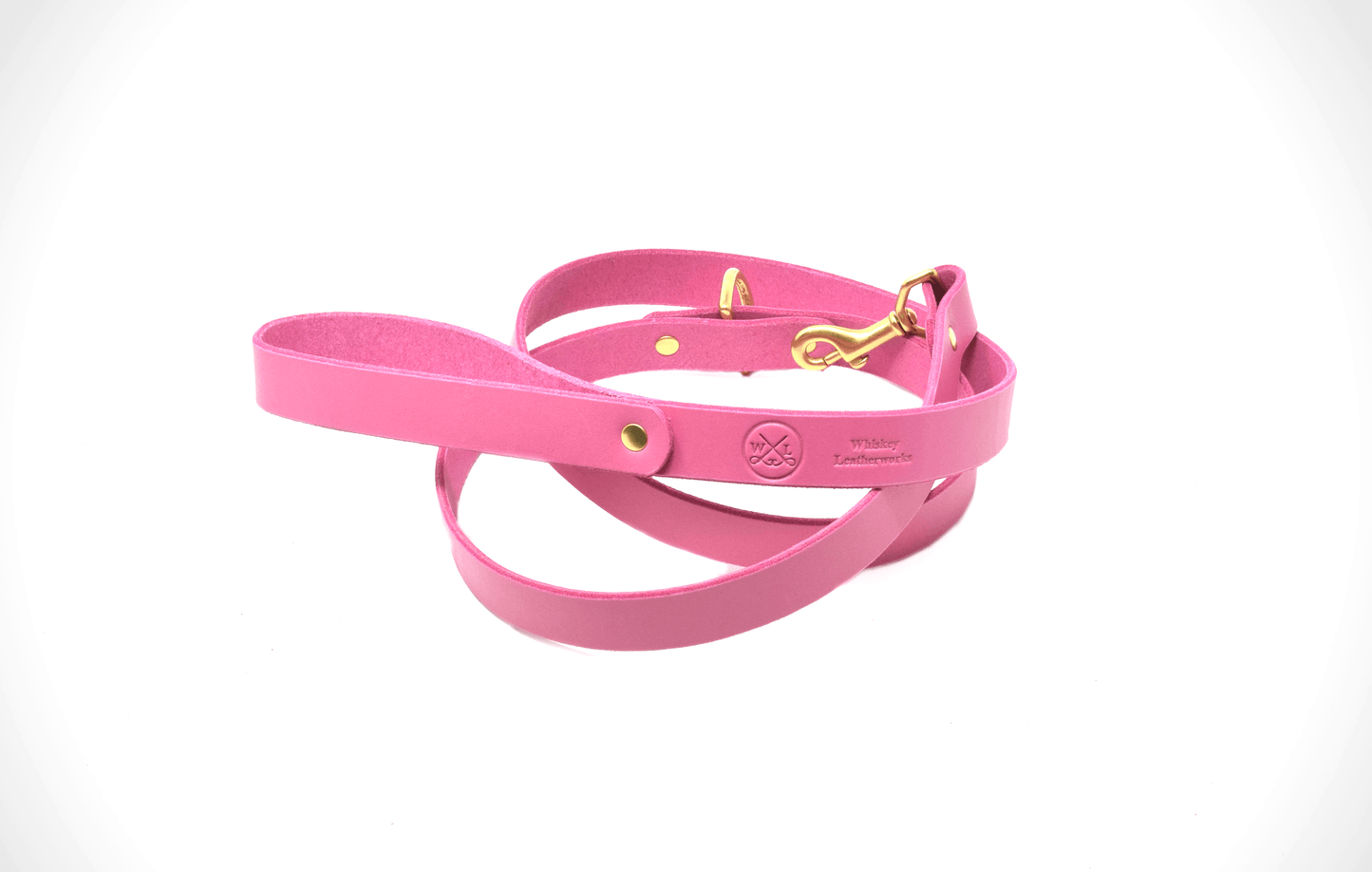 Whiskey Leather Works Full Leather Dog Leash
