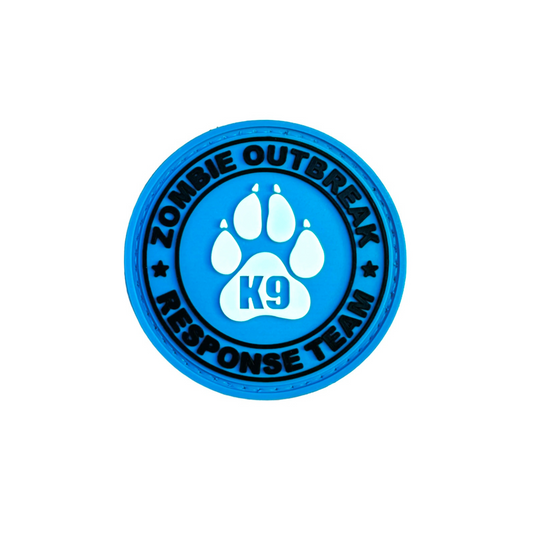 Zombie Outbreak Blue PVC Morale Patch