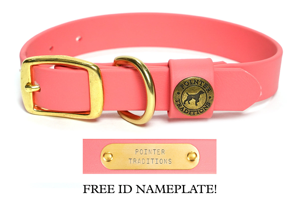 Pointer Traditions Sporting Dog Collar - Coral