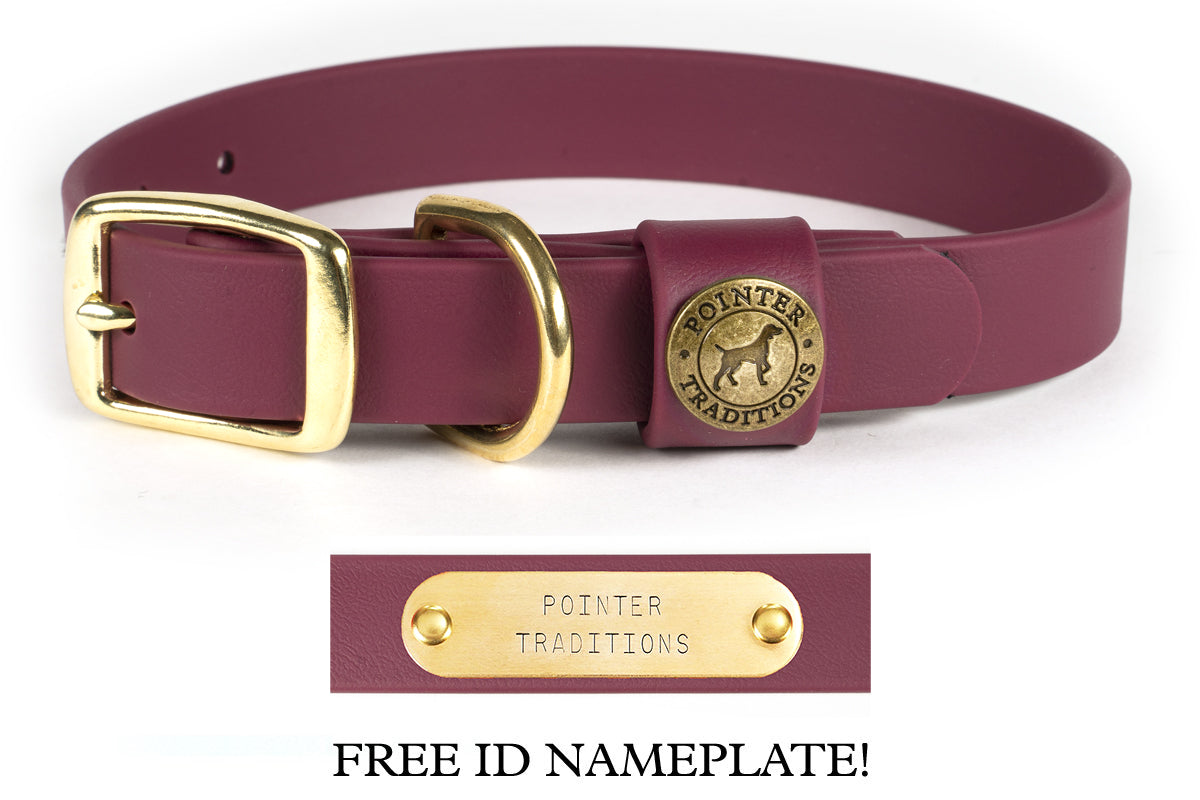 Pointer Traditions Sporting Dog Collar - Wine