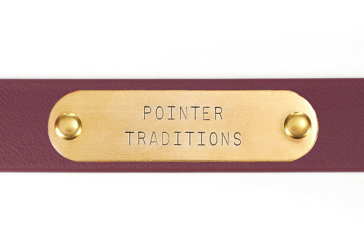Pointer Traditions Sporting Dog Collar - Wine
