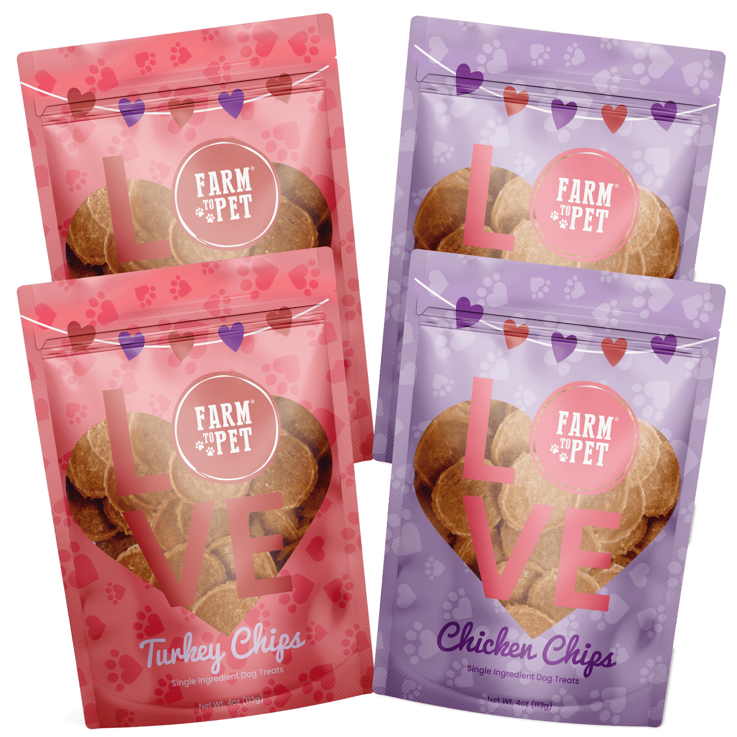 Farm to Pet Doggy LOVE Chips Bundle