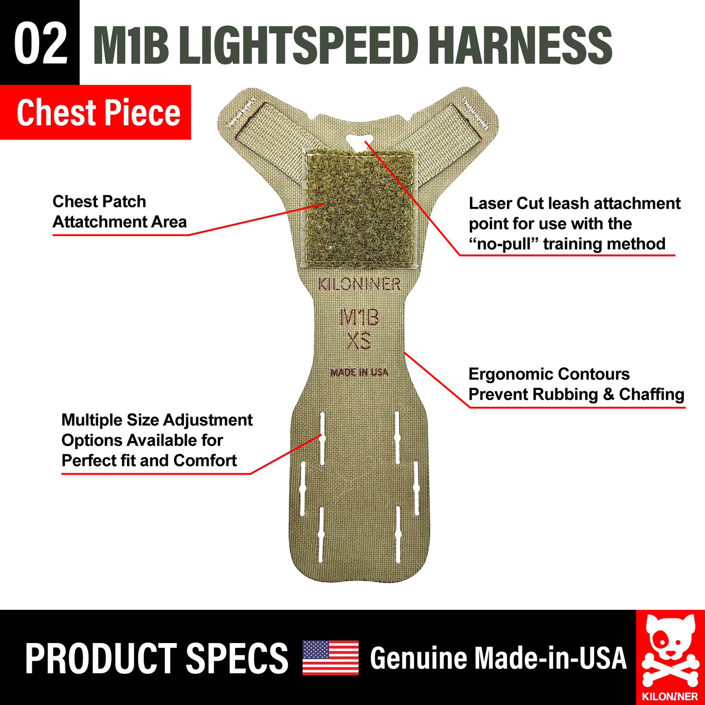 Kiloniner K9R - M1 LightSpeed Harness