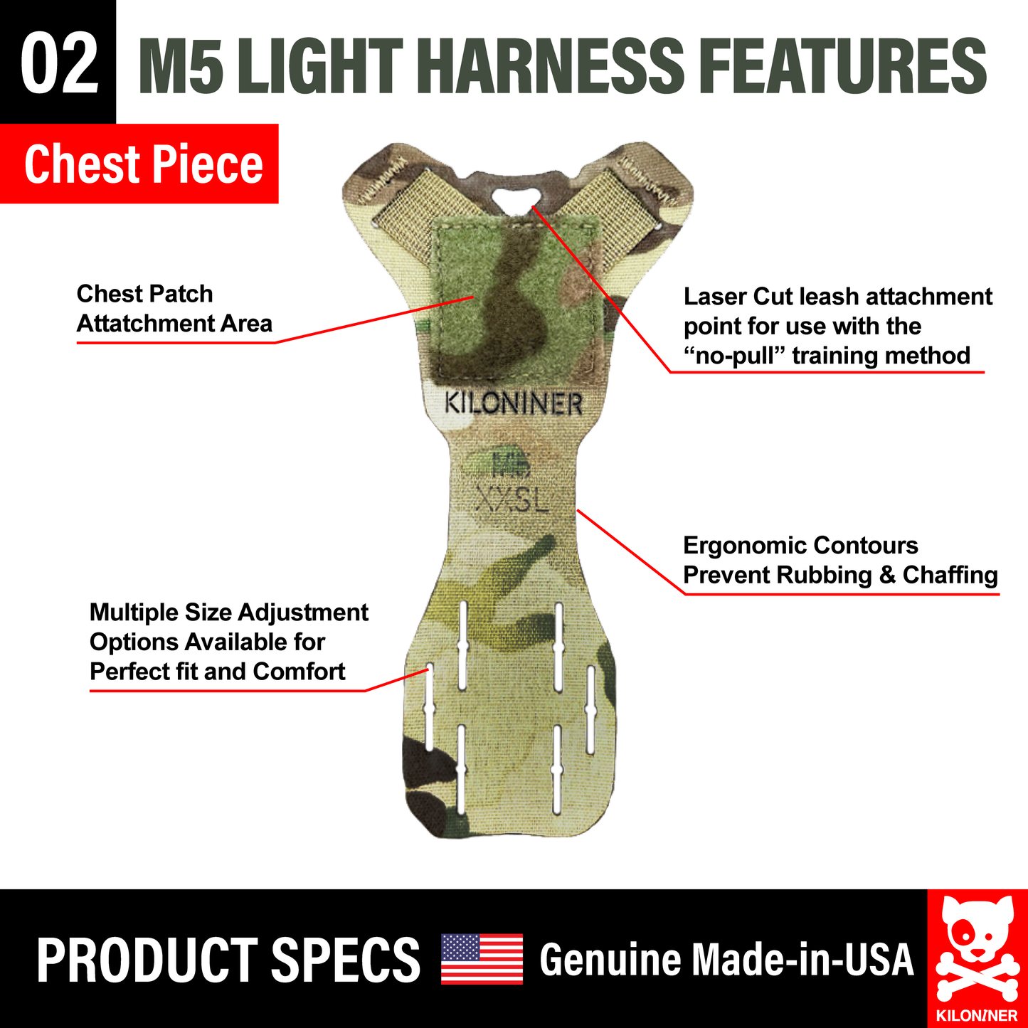 Kiloniner K9R - M5 MOLLE Light Vest