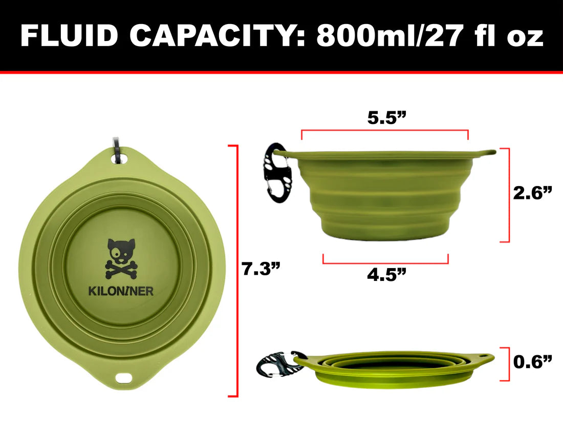 Kiloniner CB1 Collapsible Dog Bowls
