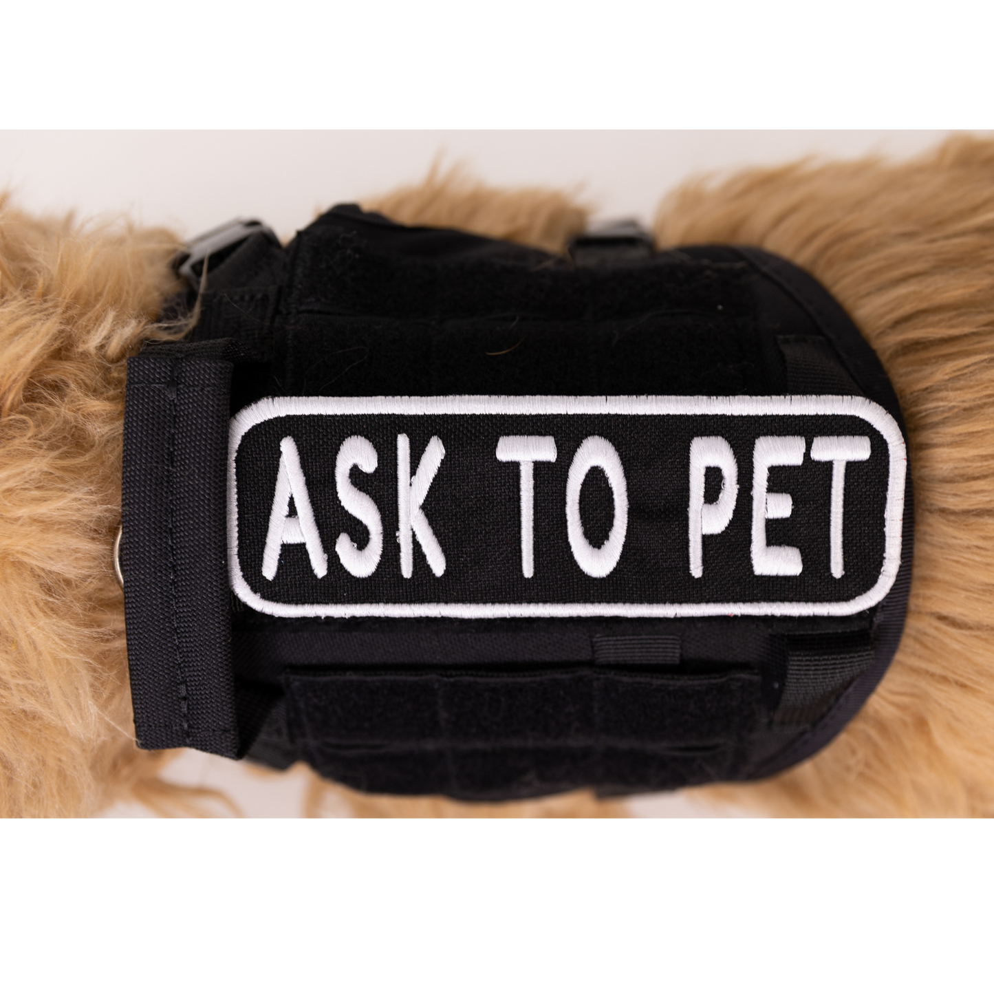 K9 Sport Sack Ask to Pet 2x6 Patch