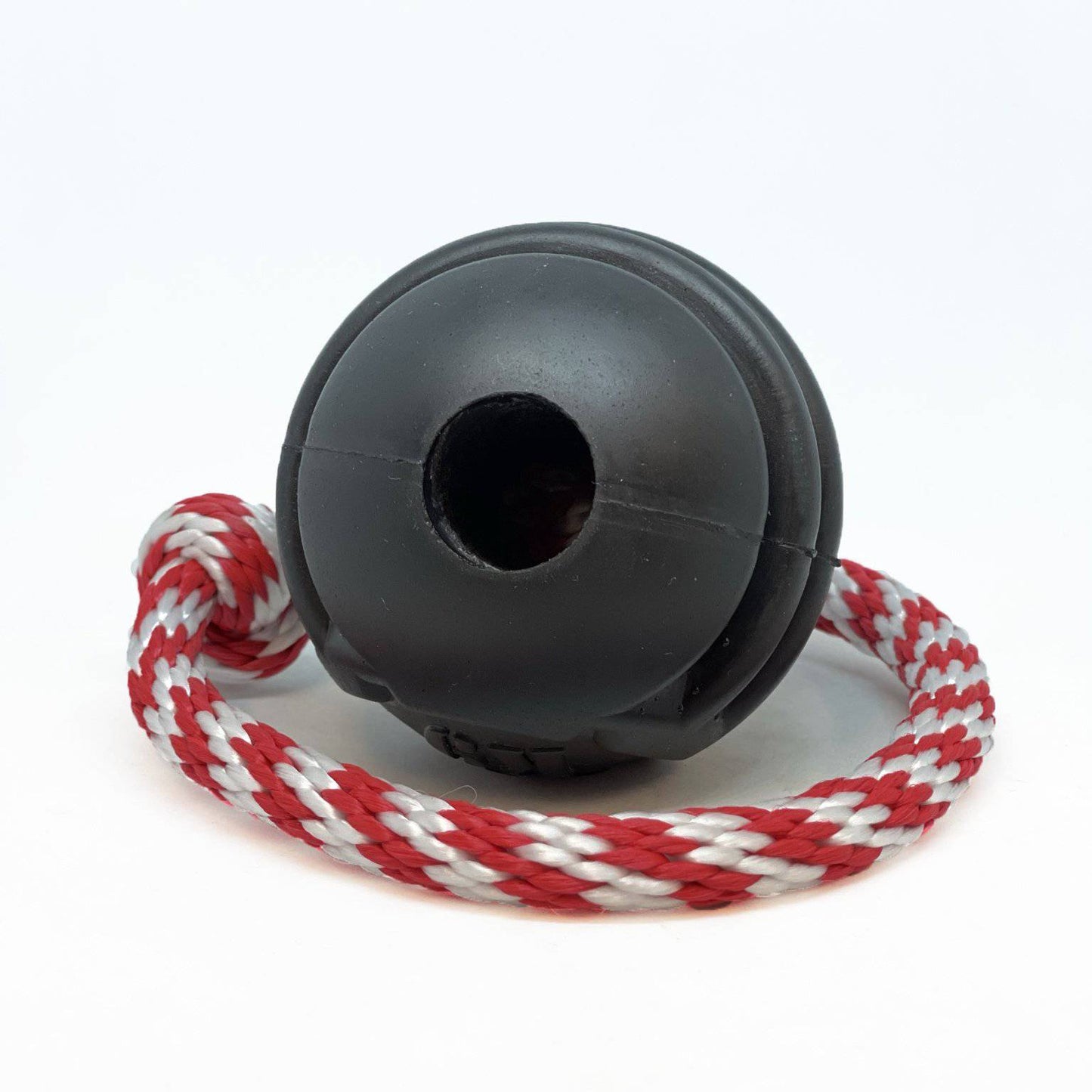 USA-K9 Magnum Black Stars and Stripes Ultra-Durable Rubber Chew Toy, Reward Toy, Tug Toy, and Retrieving Toy - Black