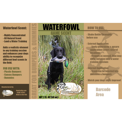 HuntEmUp Ultimate Waterfowl Dog Training Scent - for Gun Dog & Retrievers