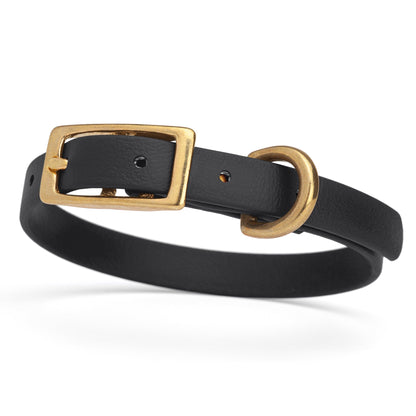 Viper Biothane Waterproof Dog Collar - Brass Hardware - Size XS (9 to 12 inches)