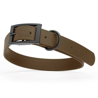 Dogline Biothane Waterproof Dog Collar with Black Hardware - Size XL (22 to 25 inches)