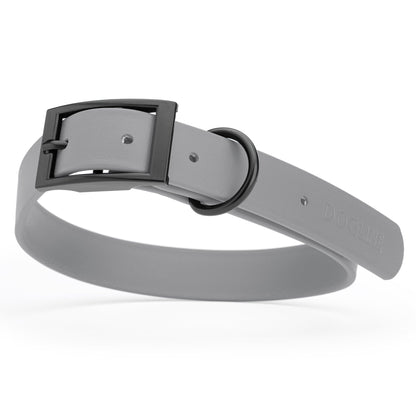 Dogline Biothane Waterproof Dog Collar with Black Hardware - Size XL (22 to 25 inches)