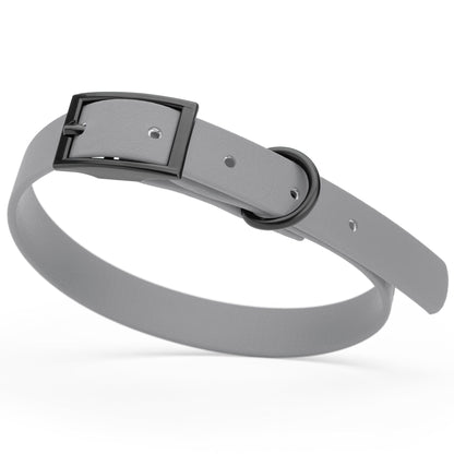 Dogline Biothane Waterproof Dog Collar with Black Hardware - Size S (12 to 15 inches)
