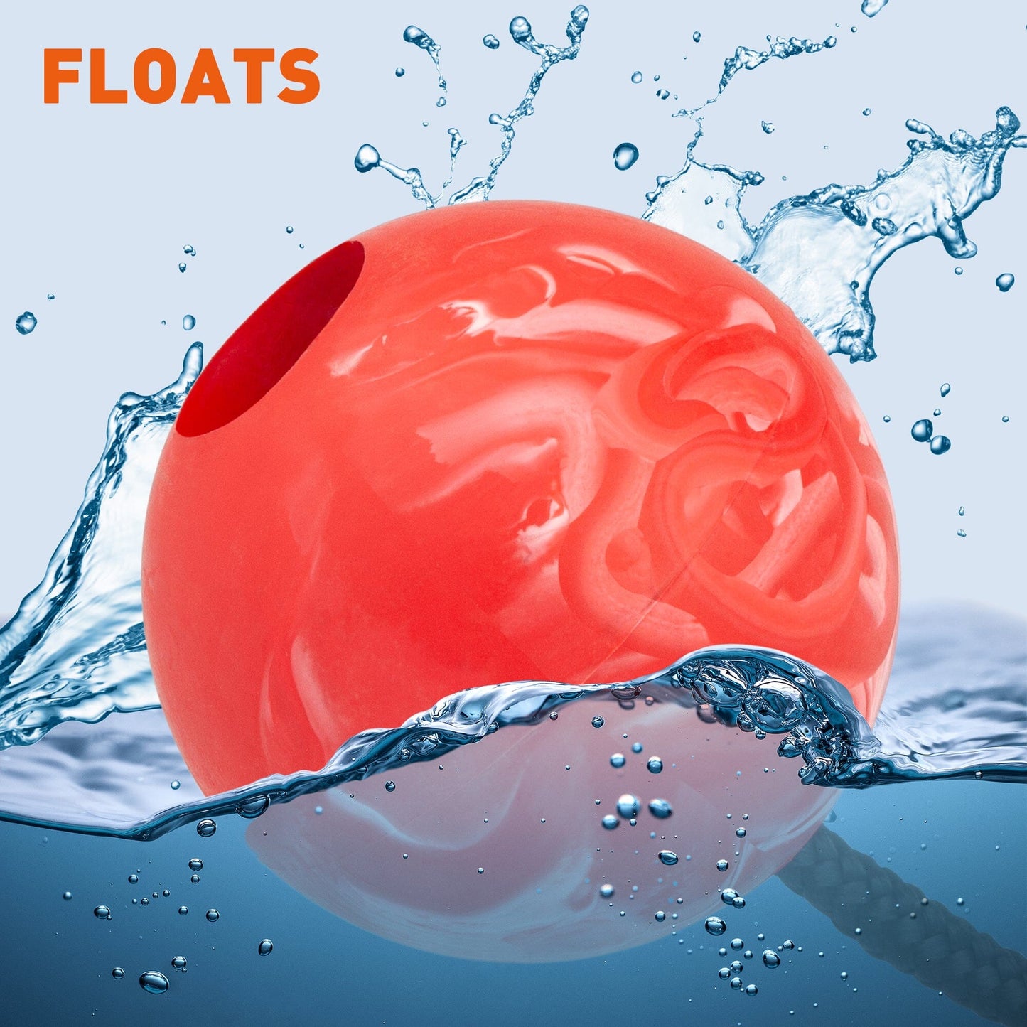 Rubber Euro Ball with Rope