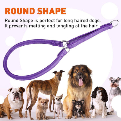 Soft Leather Round Martingale Collar