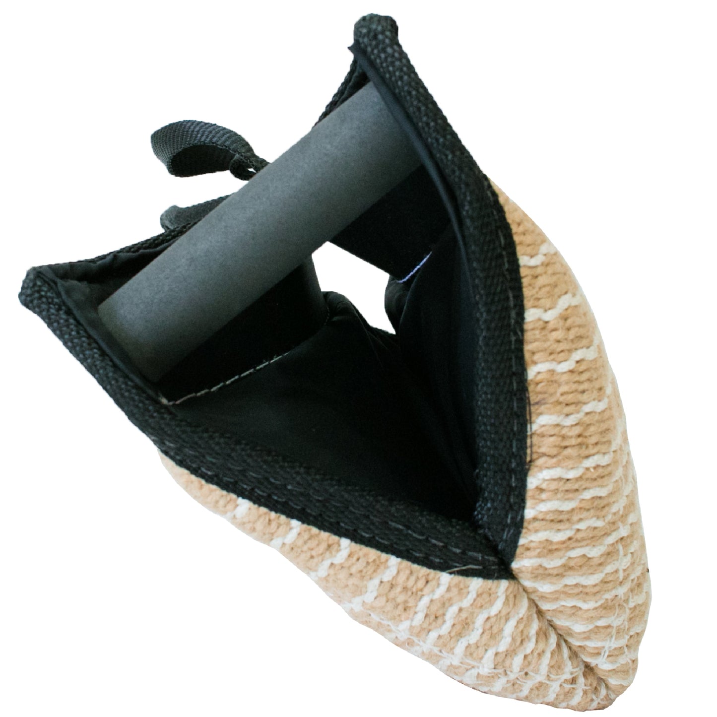 Jute Structured Bite Pillow - Double Handle Model