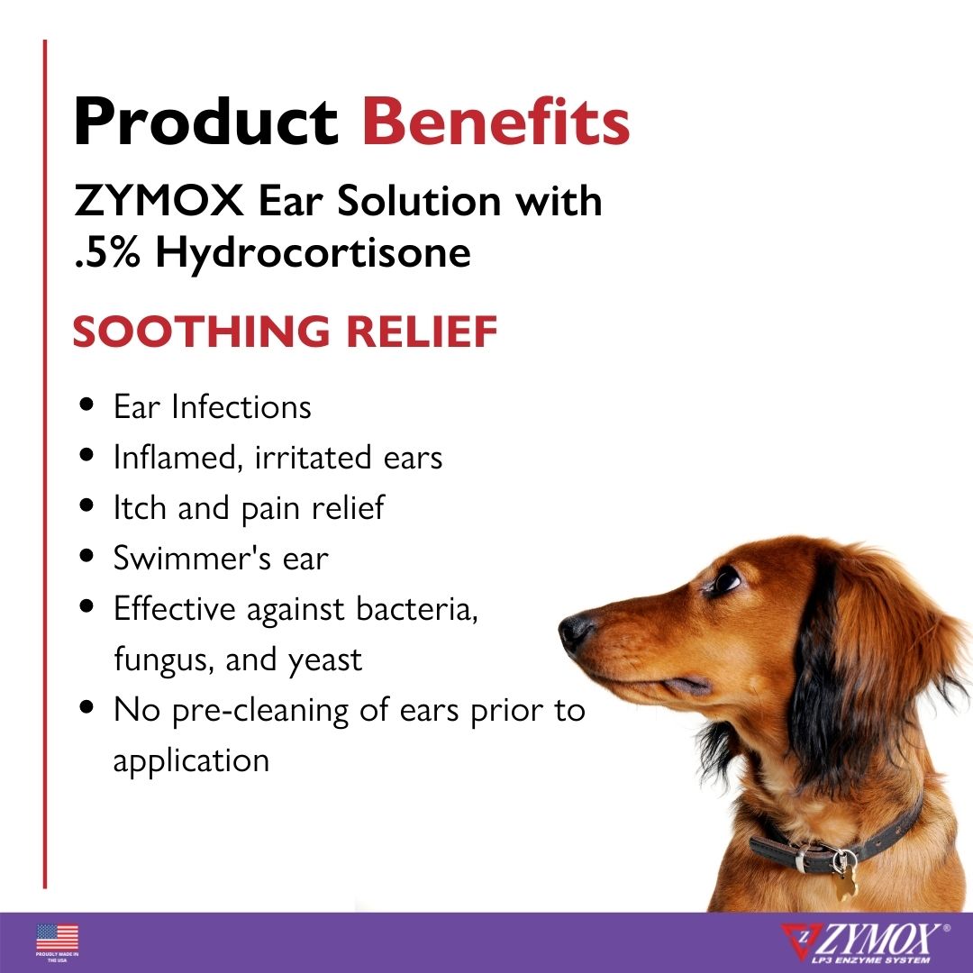 ZYMOX Enzymatic Ear Solution with 0.5% Hydrocortisone