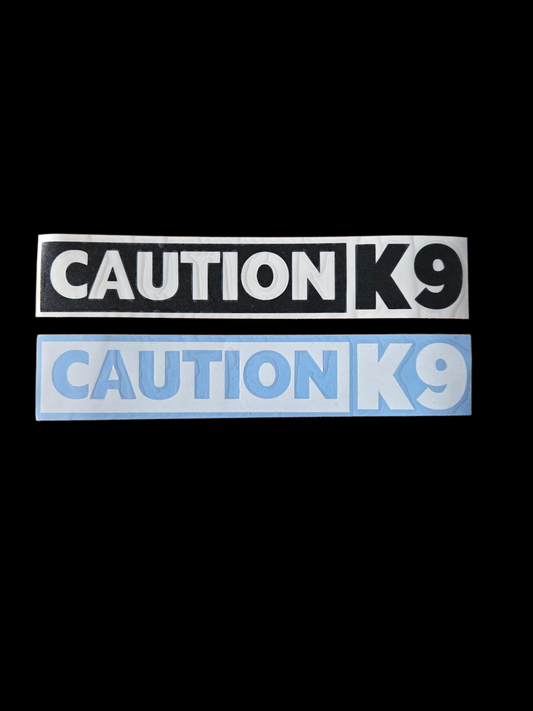 Caution K9 Sticker