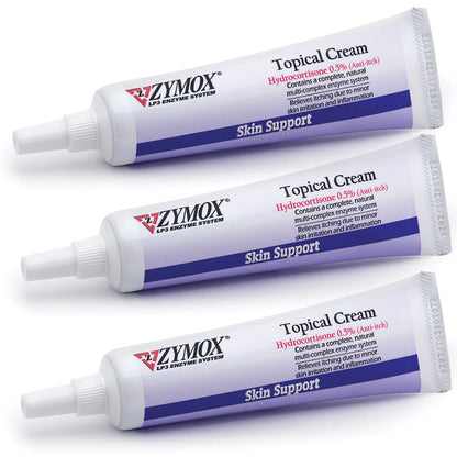Zymox Topical Cream Hydrocortisone 0.5% for Dogs & Cats (1 oz)