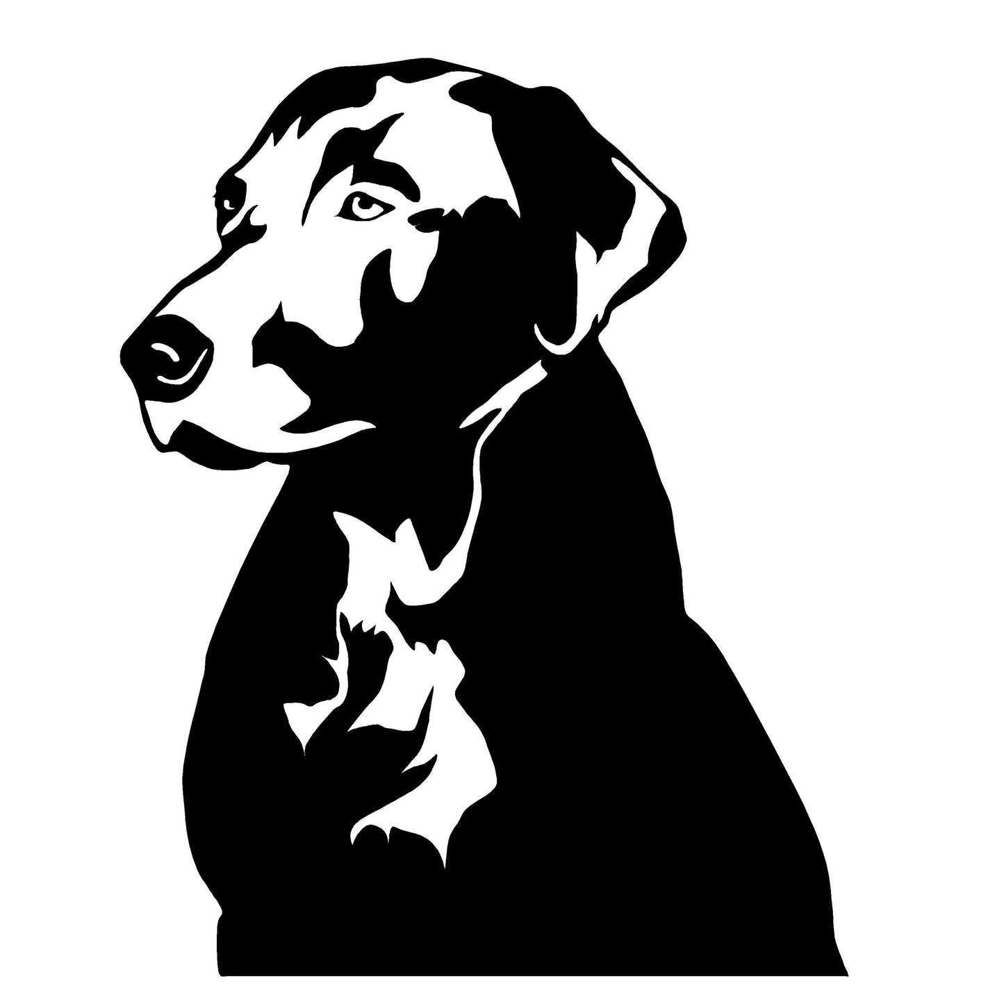 Detailed Lab Head Decal – Detailed Lab Head Sticker – 3526