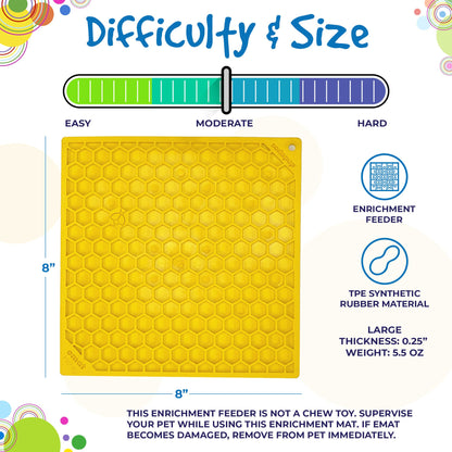 Honeycomb Design Emat Enrichment Lick Mat