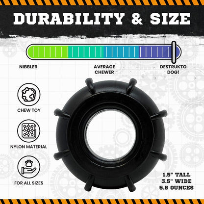 ID Tractor Tire eChew Ultra Durable Nylon Chew & Enrichment Toy