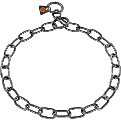 Herm Sprenger - Short Link Fur Saver Collar - Black Stainless Steel