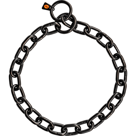 Herm Sprenger - Extra Strong Collar - Medium Links - Black Stainless Steel, 5mm