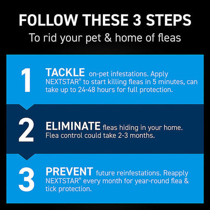 Nextstar Flea & Tick Topical for Small Dogs, 5-22 lbs