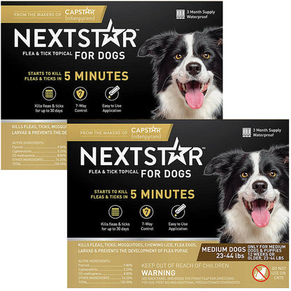 Nextstar Flea & Tick Topical for Medium Dogs, 23-44 lbs