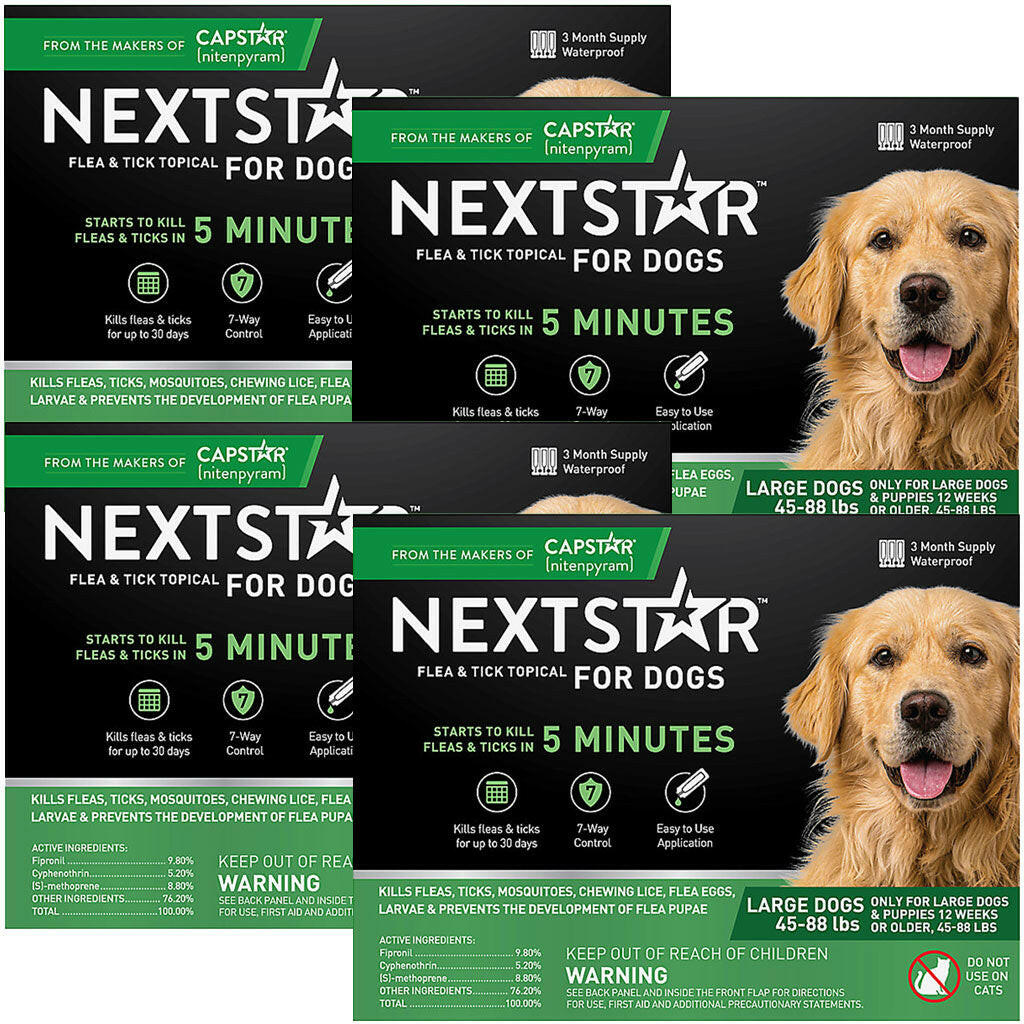 Nextstar Flea & Tick Topical for Large Dogs, 45-88 lbs